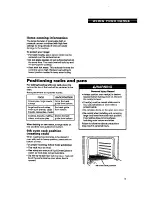 Preview for 9 page of Whirlpool SF317PCY Use And Care Manual