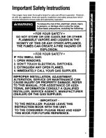 Preview for 3 page of Whirlpool SF31OOEW Use & Care Manual