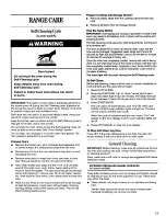 Preview for 13 page of Whirlpool SF356BEK Use & Care Manual