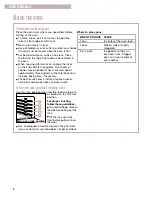 Preview for 8 page of Whirlpool SF362BEG Use & Care Manual