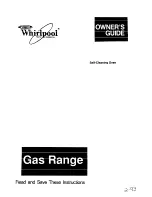 Preview for 1 page of Whirlpool SF365BEXN0 Owner'S Manual