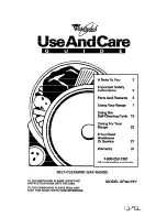 Whirlpool SF367PEY Use And Care Manual preview