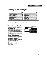 Preview for 7 page of Whirlpool SF367PEY Use And Care Manual