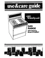 Preview for 1 page of Whirlpool SF36OOEP Use & Care Manual