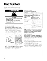 Preview for 6 page of Whirlpool SF370LEG Use & Care Manual