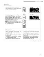 Preview for 17 page of Whirlpool SF370LEG Use & Care Manual