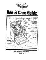 Preview for 1 page of Whirlpool SF376PEP Use And Care Manual