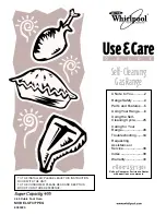 Preview for 1 page of Whirlpool SF377PEG Use & Care Manual