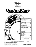 Whirlpool SF378PEW Use And Care Manual preview