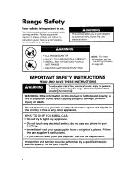 Preview for 4 page of Whirlpool SF380PEW Use And Care Manual