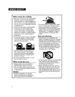 Preview for 6 page of Whirlpool SF380PEW Use And Care Manual