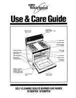 Whirlpool SF385PEW Use And Care Manual preview