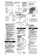 Предварительный просмотр 2 страницы Whirlpool SF387PEYW8 Installation Instructions