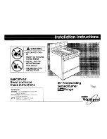 Whirlpool SF388PEWN0 Installation Instructions Manual preview