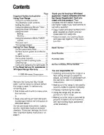 Preview for 2 page of Whirlpool SF395PEW Use And Care Manual