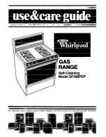 Whirlpool SF396PEP Use & Care Manual preview