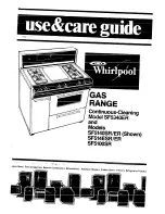 Preview for 1 page of Whirlpool SF5100SR Use & Care Manual