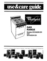 Whirlpool SFOlOESR/ER Use And Care Manual preview