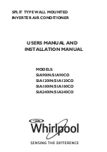 Whirlpool SIA120CO Manual preview