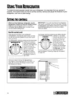 Предварительный просмотр 14 страницы Whirlpool Side by side Refrigerator/Freezer Use & Care Manual