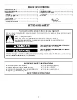 Preview for 2 page of Whirlpool Sink Use And Care Manual