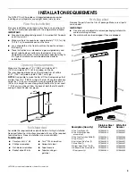 Preview for 3 page of Whirlpool SKT60 Series Installation Instructions Manual