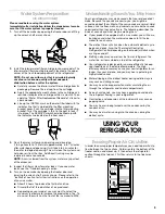 Предварительный просмотр 9 страницы Whirlpool SS22AEXHW00 Use & Care Manual