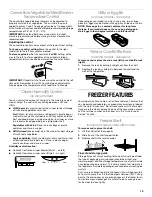 Предварительный просмотр 15 страницы Whirlpool SS22AEXHW00 Use & Care Manual