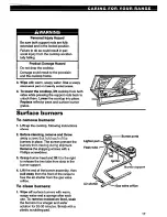 Preview for 17 page of Whirlpool SS310PEB Use And Care Manual