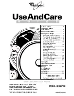 Preview for 1 page of Whirlpool SS385PEE Use And Care Manual