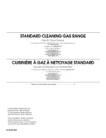 Whirlpool STANDARD CLEANING W10330186A Use & Care Manual preview