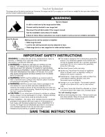 Preview for 4 page of Whirlpool STANDARD CLEANING W10330186A Use & Care Manual