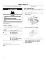 Preview for 6 page of Whirlpool STANDARD CLEANING W10330186A Use & Care Manual