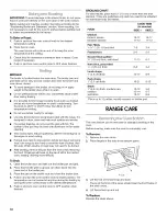 Preview for 10 page of Whirlpool STANDARD CLEANING W10330186A Use & Care Manual