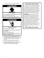 Preview for 4 page of Whirlpool SUD7000 Use And Care Manual