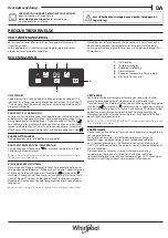 Preview for 7 page of Whirlpool SW8 AM2C XRL Quick Manual