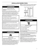 Preview for 3 page of Whirlpool T2WG2 Use & Care Manual