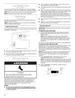 Preview for 6 page of Whirlpool T2WG2 Use & Care Manual