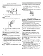 Preview for 8 page of Whirlpool T2WG2 Use & Care Manual