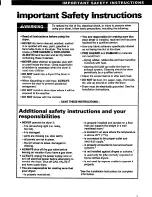 Preview for 3 page of Whirlpool TEDL200W Use And Care Manual