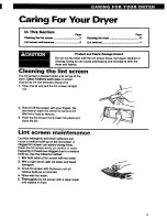 Preview for 9 page of Whirlpool TEDL200W Use And Care Manual