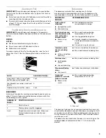 Предварительный просмотр 9 страницы Whirlpool TEP315T Use And Care Manual