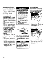 Preview for 6 page of Whirlpool TER46WOW Use & Care Manual