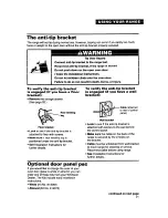 Preview for 21 page of Whirlpool TER50W0D Use And Care Manual