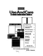 Preview for 1 page of Whirlpool TER86W5B Use And Care Manual