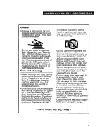 Preview for 5 page of Whirlpool TER86W5B Use And Care Manual