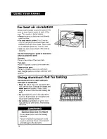 Preview for 10 page of Whirlpool TER86W5B Use And Care Manual