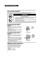 Preview for 30 page of Whirlpool TER86W5B Use And Care Manual