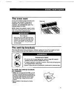 Preview for 15 page of Whirlpool TGR51WO Use And Care Manual