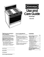 Whirlpool TGR51WOW Use & Care Manual preview